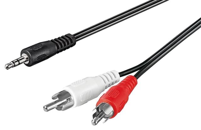 Goobay Audioadapterkabel AUX, 3,5 mm jack til stereo RCA-stik