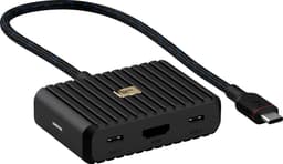 Unisynk 5 ports 8K 100W USB-C-hub (sort)