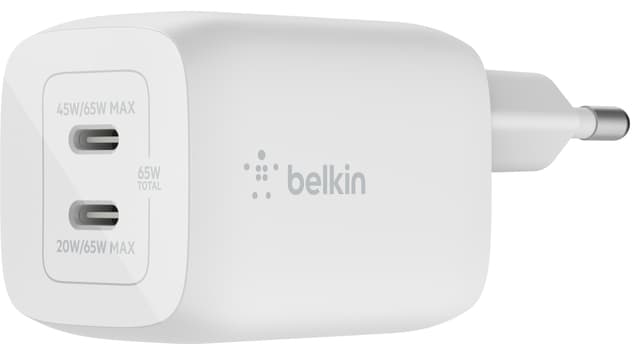 Belkin 65W Dual USB-C oplader