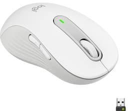 Logitech Signature M650 Left Large Wireless Mouse (hvid)