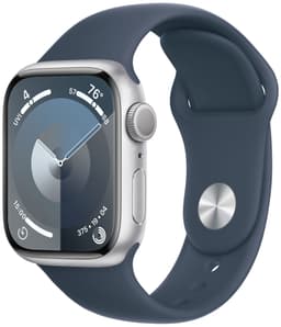 Apple Watch S9 41mm GPS (Silver Alu/Storm Blue Sportsbånd) M/L