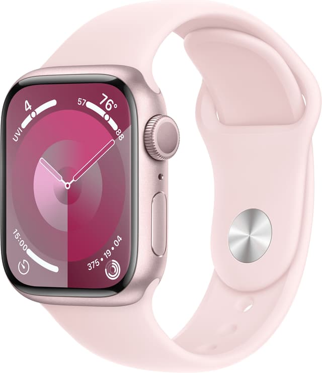 Apple Watch S9 41mm GPS (Pink Alu/Light Pink Sportsbånd) S/M