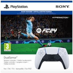 PS5 DualSense trådløs controller (hvid) + EA SPORTS FC 24 pakke