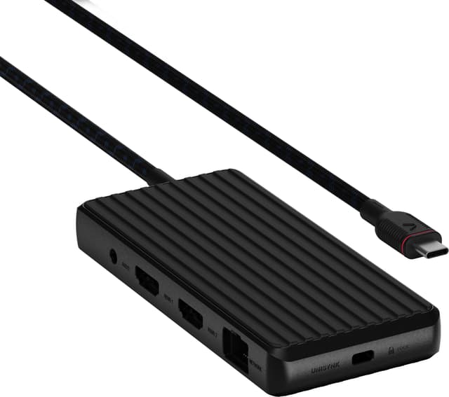 Unisynk 9-port 4K 100W USB-C hub (sort)