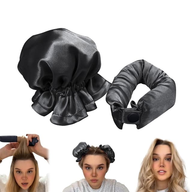 Overnight Hair Curler Bun Maker Curling Tool med hårbeskyttelse