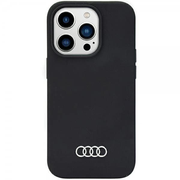 Audi iPhone 14 Pro Max Cover Silikoni Sort