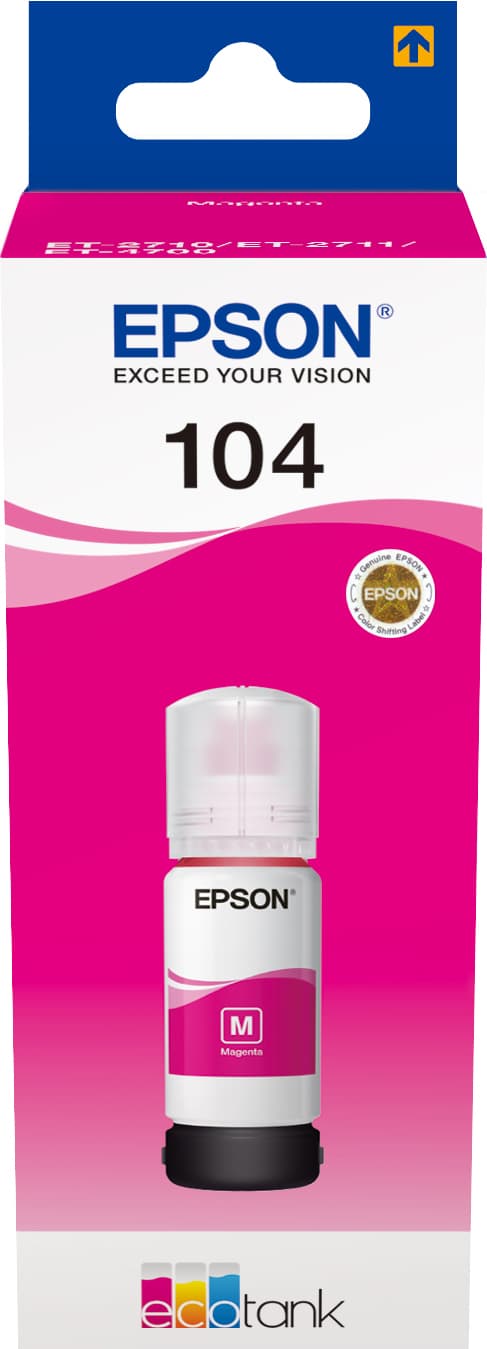 Epson 104 EcoTank magenta blækpatron