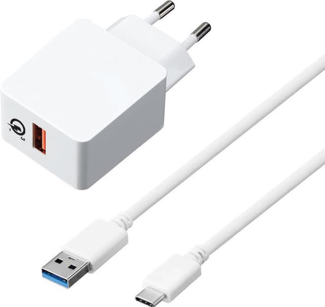 Sandstrøm hurtig vægoplader USB-C 2 m