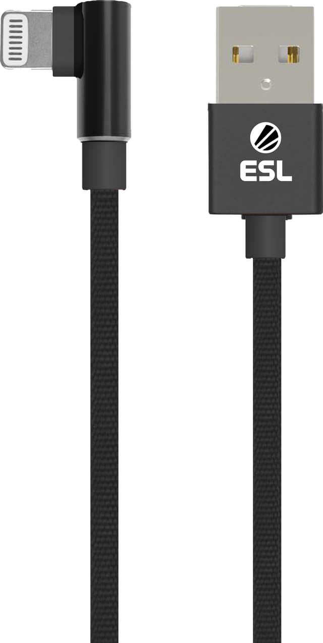 ESL Gaming USB til Lightning opladerkabel 1 m (sort)