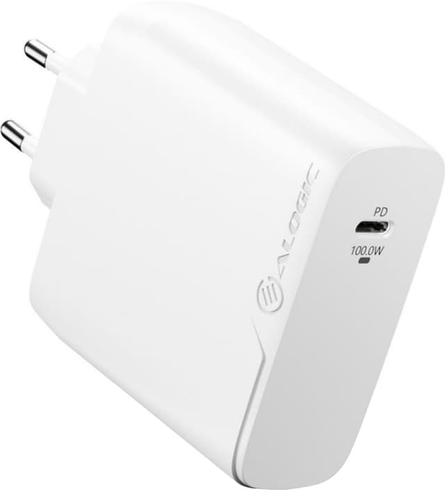 ALOGIC Rapid Power 100W GaN vægoplader + 2 m USB-C kabel (hvid)