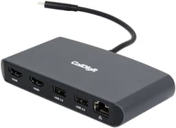 Caldigit Mini Dock Thunderbolt 3 Docking Station 2xhdmi 4k60Hz 1xrj45 Gigabit 1xUSB3,0 5Gbps 1xUSB 2,0 480mbps Aluminum Dual HDMI