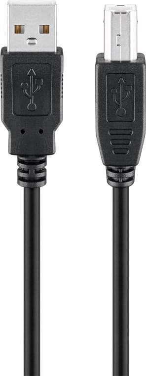 USB 2.0 Hi-Speed-kabel, sort