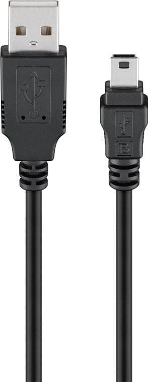 Goobay USB 2.0 Hi-Speed-kabel, sort