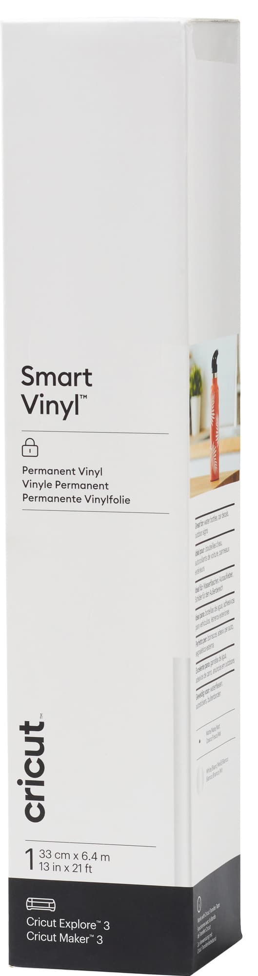 Cricut Smart Vinyl Permanent ark 33 x 640 cm (hvid)