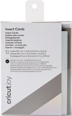 Cricut Joy indstikskort A2 12-pak (grå/holo)