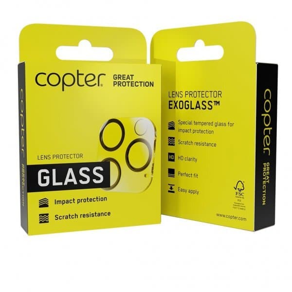 Copter iPhone X/Xs/Xs Max Kameralinsebeskytter Exoglass Lens Protector