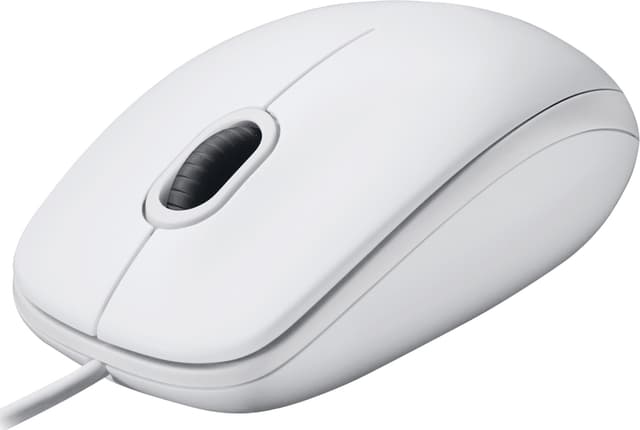 Logitech M100 mus med ledning (hvid)