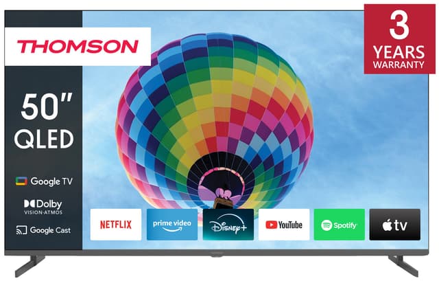 Thomson Google 50" QG4S14 4K QLED smart TV (2024/sidefødder)