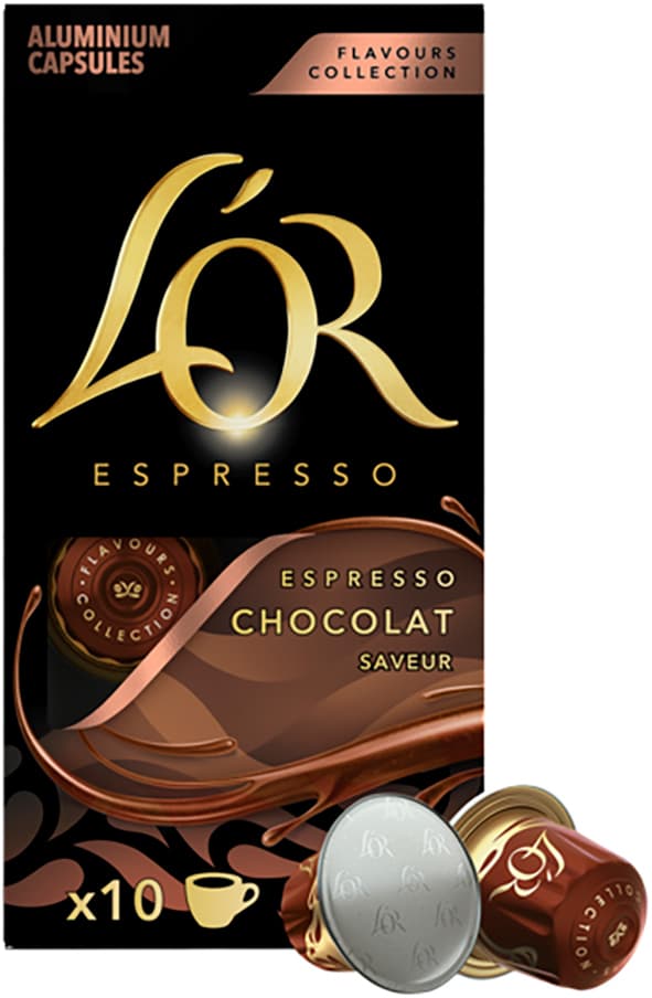 L"OR Espresso Chocolate kaffekapsler (10-stk)