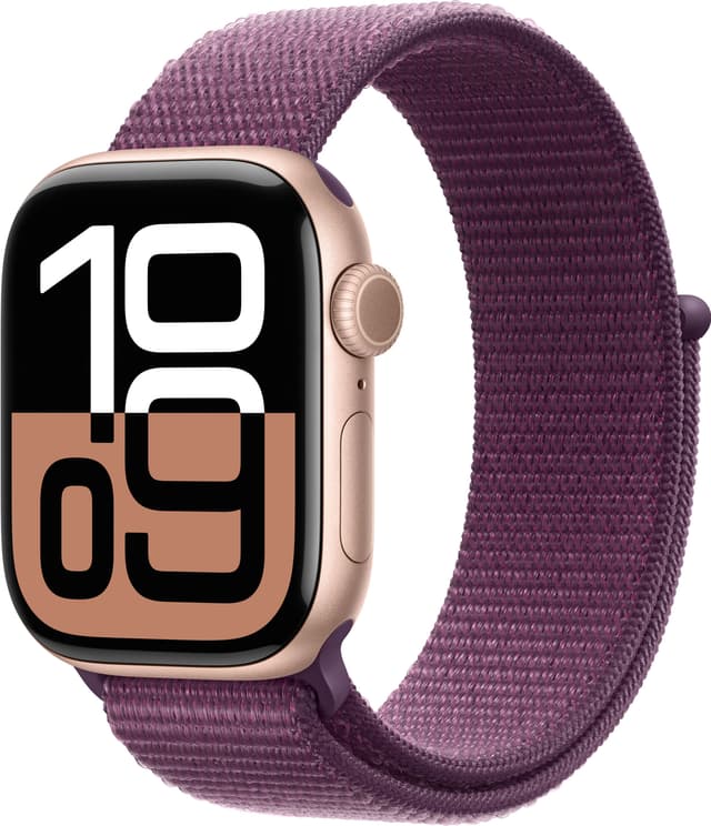 Apple Watch S10 42mm GPS+Cel (Rose Gold Alu/Plum sportsrem)