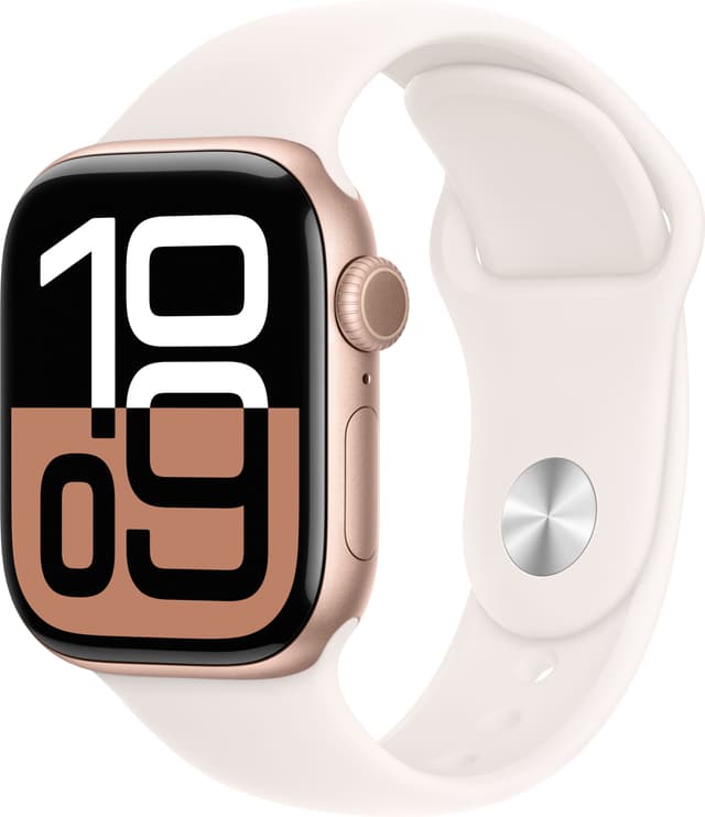 Apple Watch S10 42mm GPS+Cel (Rose Gold Alu/Light Blush sportsrem) S/M