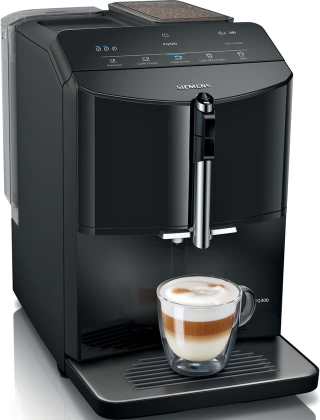 Siemens EQ300 espressomaskine TF301E09 (Piano sort)