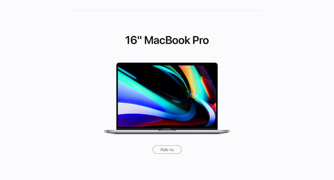 Køb MacBook Pro 2019 og 16" fra Apple her! - Elgiganten