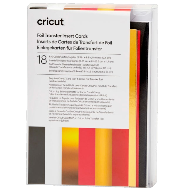 Cricut Foil indsætningskort 18-pak (Royal Flush)
