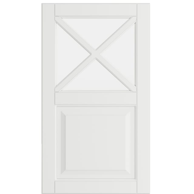 Epoq Heritage Mansion vitrinelåge, halvglas 40x70 til køkken (Classic White)