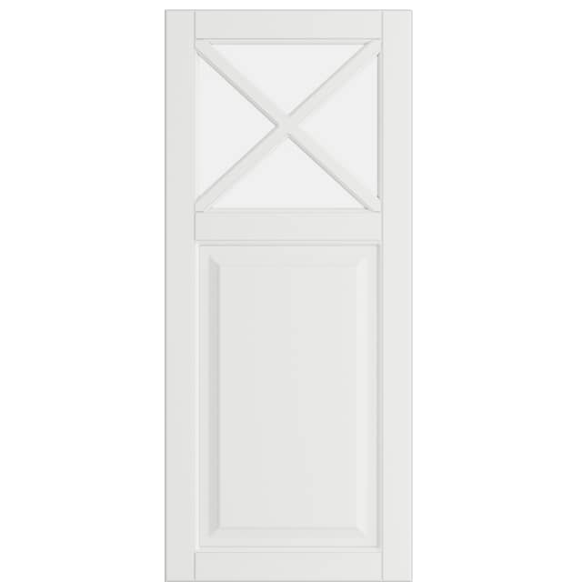 Epoq Heritage Mansion vitrinelåge, halvglas 40x92 til køkken (Classic White)