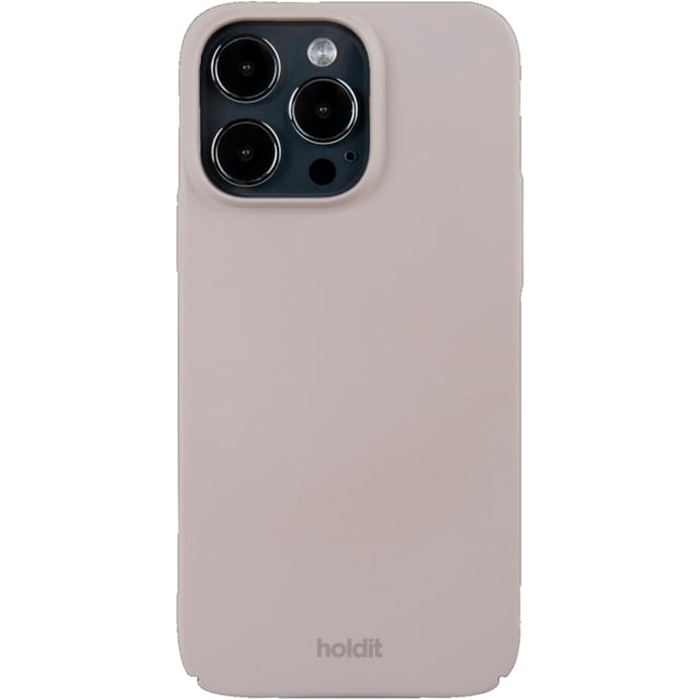 Holdit Slim Case iPhone 14 Pro Max cover (gråbrun)