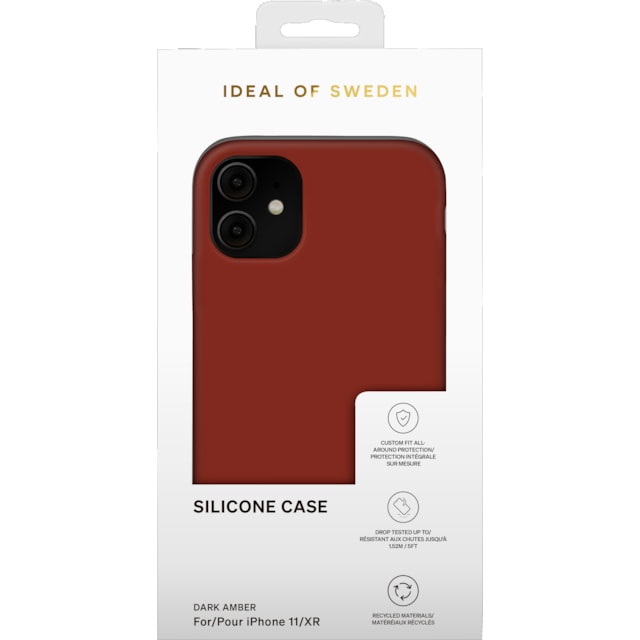 iDeal of Sweden silikone etui til iPhone 11/XR (dark amber)