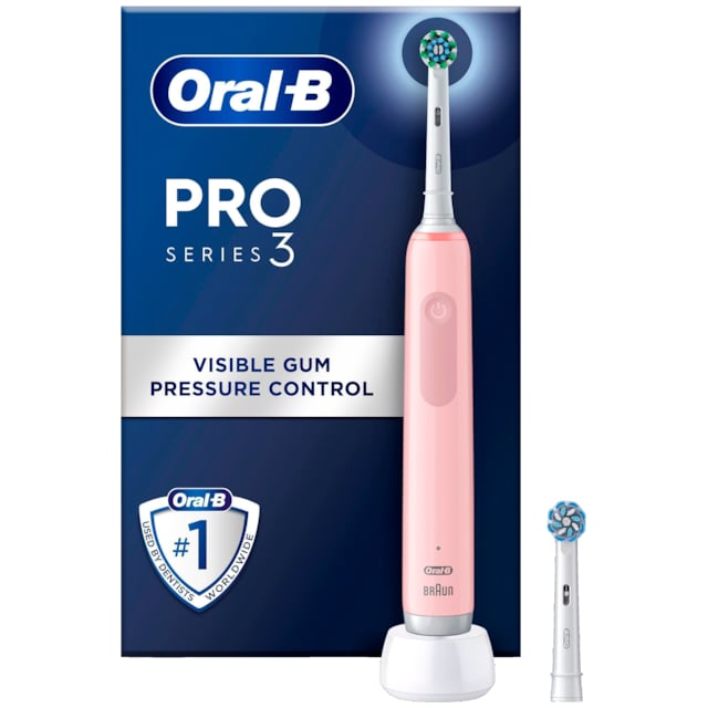 Oral-B Pro 3 elektrisk tandbørste (pink)