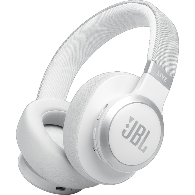 JBL Live 770NC wireless around-ear headphones (hvid)