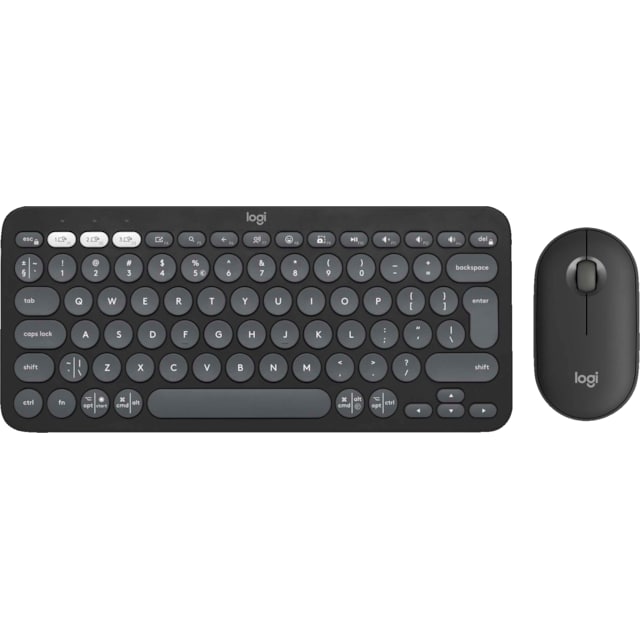 Logitech Pebble 2 K380S/M350S tastatur- og musekombo (Graphite)