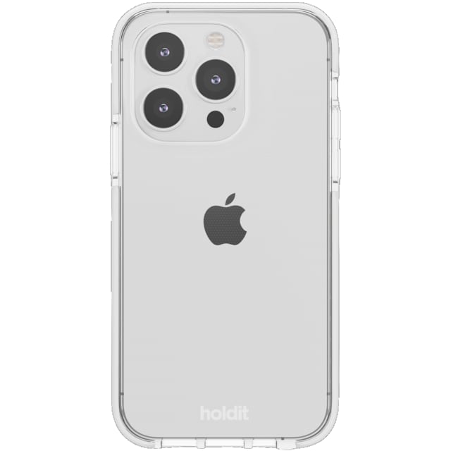 Holdit Seethru iPhone 15 Pro-etui (hvid)