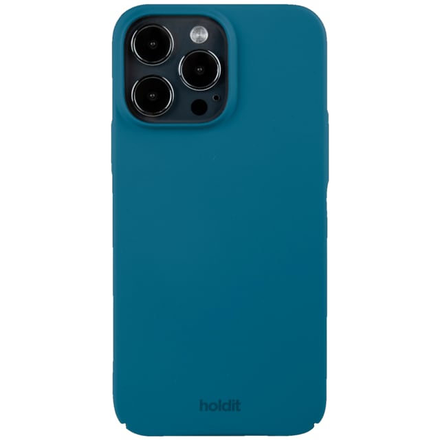 Holdit Slim Case iPhone 15 Pro Max-etui (blå)