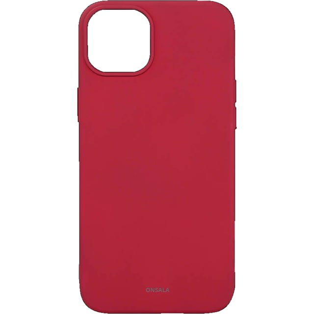 Onsala iPhone 15 Plus silikoneetui (rød)
