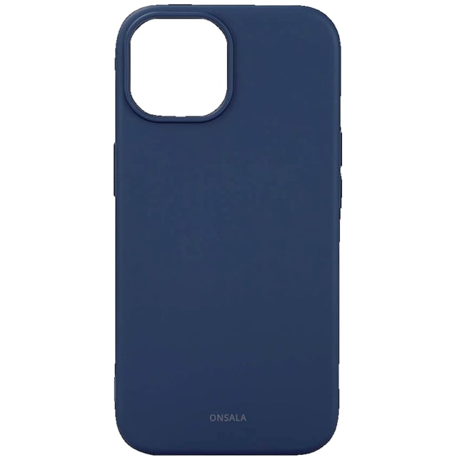 Onsala iPhone 15 silikoneetui (blå)