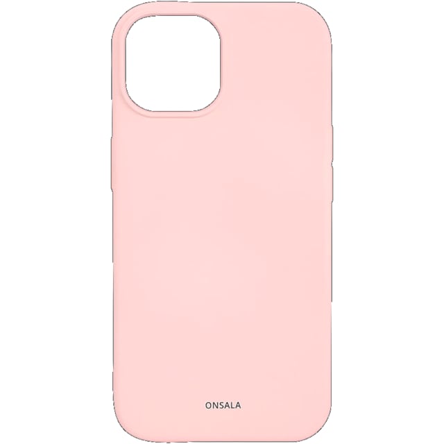 Onsala iPhone 15 silikoneetui (lyserød)