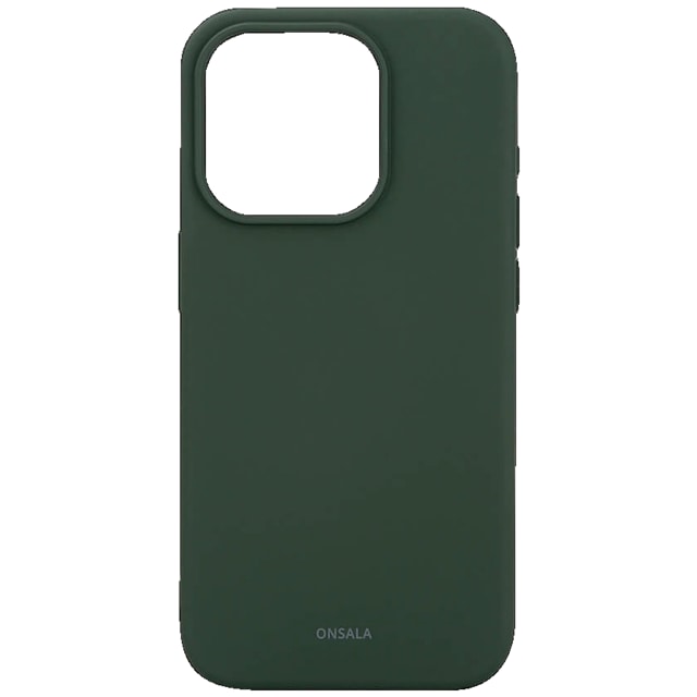 Onsala iPhone 15 Pro silikoneetui (grøn)