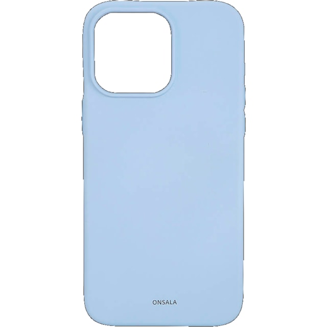 Onsala iPhone 15 Pro Max silikoneetui (lyseblå)