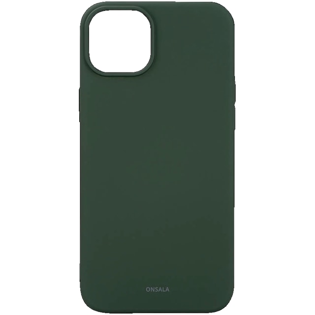 Onsala iPhone 15 Plus silikoneetui (grøn)