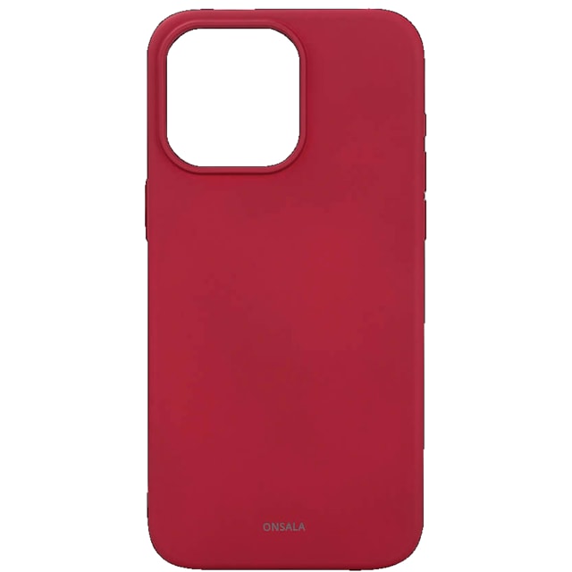 Onsala iPhone 15 Pro Max silikoneetui (rød)