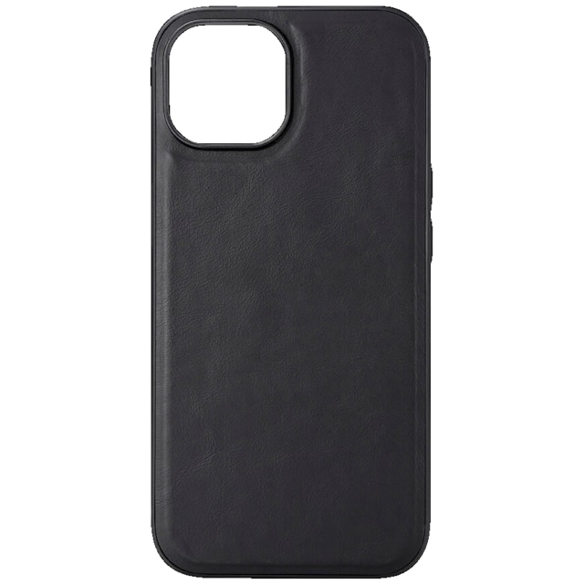 Buffalo iPhone 15 læder MagSeries-etui (sort)