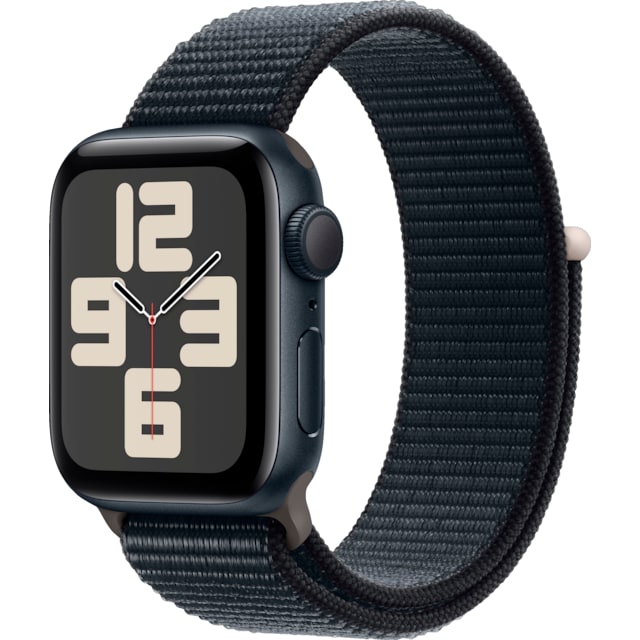 Apple Watch SE 2nd Gen 40mm GPS (Midnat Alu/Midnat sportsrem)