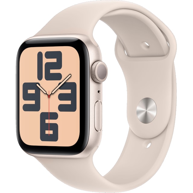 Apple Watch SE 2nd Gen 44mm GPS (Stjerneskær/Stjerneskær sportsrem M/L)