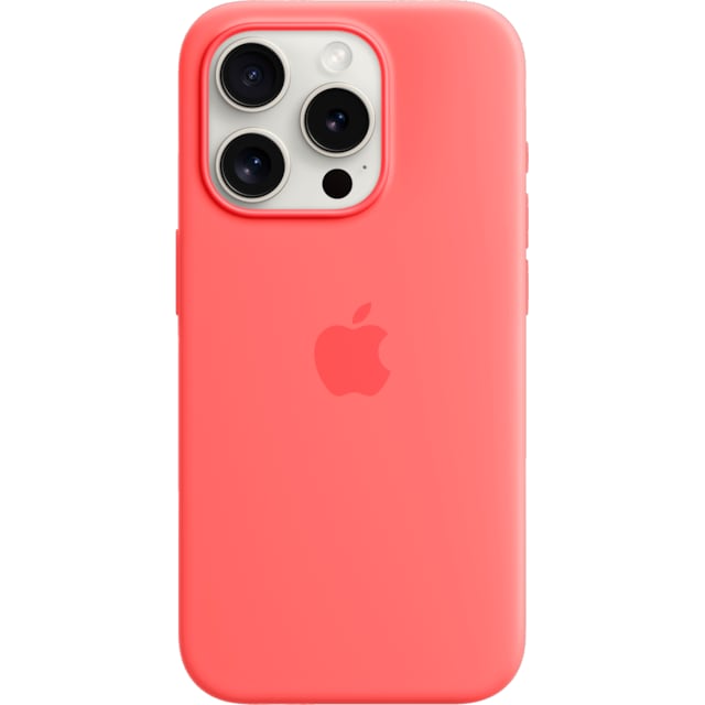 iPhone 15 Pro silikone etui med MagSafe (guava)