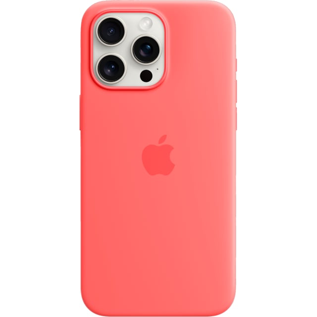 iPhone 15 Pro Max silikone etui med MagSafe (guava)