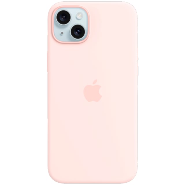 iPhone 15 Plus Silikoneetui med MagSafe (sart lyserød)